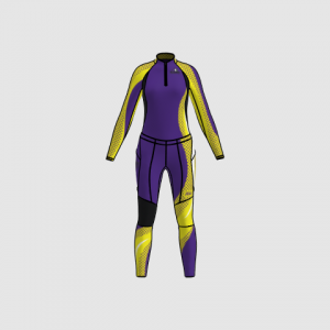 Podiumwear Women's Gold Two-Piece Race Suit