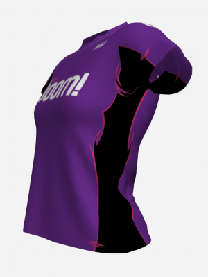 Podiumwear Women's V-Neck Tee (Nordic Skiing) Side View
