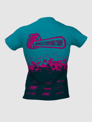 Podiumwear Women's V-Neck Tee (Nordic Skiing) Back View