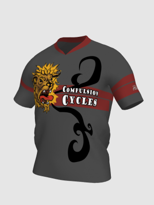 Podiumwear Men's V-Neck Tee (Nordic Skiing) Front View