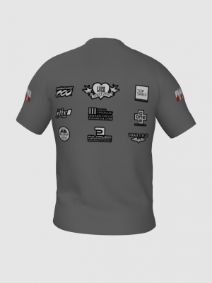 Podiumwear Men's Crew Neck Tee (Running) Back View