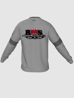 Podiumwear Unisex Silver Long Sleeve Tech Tee - New Fabric 2025!