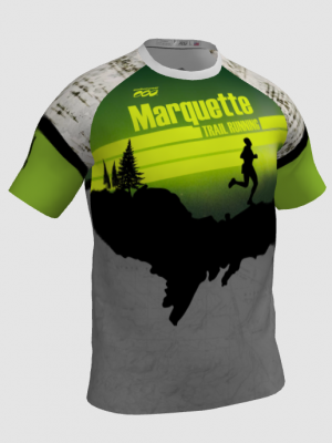 Podiumwear Men's Crew Neck Tee (Running) Front View