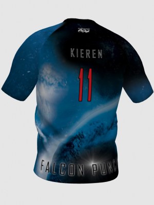 Podiumwear Men's V-Neck Tee (Nordic Skiing) Back View