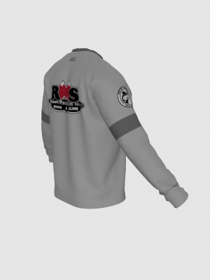 Podiumwear Unisex Silver Long Sleeve Tech Tee - New Fabric 2025!