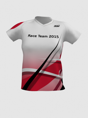 Podiumwear Women's V-Neck Tee (Nordic Skiing) Front View