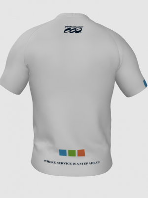Podiumwear Men's Crew Neck Tee (Running) Back View