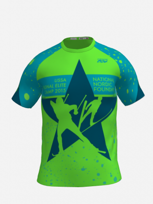 Podiumwear Men's Crew Neck Tee (Running) Front View