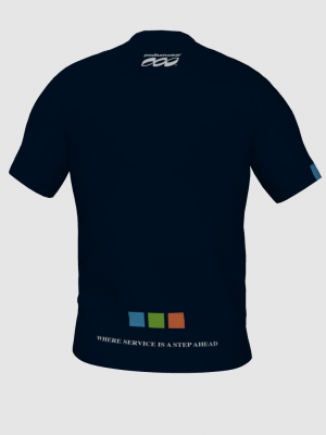 Podiumwear Men's Crew Neck Tee (Running) Back View
