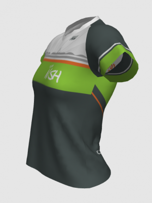 Podiumwear Women's V-Neck Tee (Nordic Skiing) Side View
