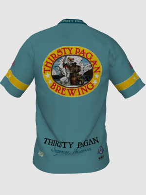 Podiumwear Men's V-Neck Tee (Nordic Skiing) Back View