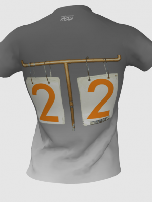 Podiumwear Women's V-Neck Tee (Nordic Skiing) Back View