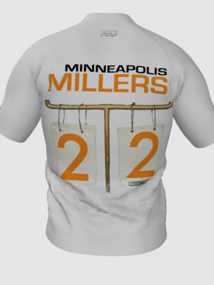 Podiumwear Men's V-Neck Tee (Nordic Skiing) Back View