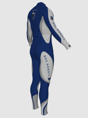 Podiumwear Unisex Silver Two-Piece Race Suit