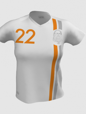 Podiumwear Women's V-Neck Tee (Nordic Skiing) Front View