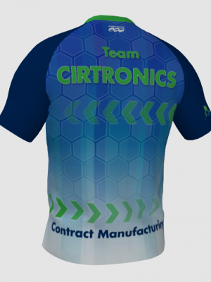 Podiumwear Men's Crew Neck Tee (Running) Back View