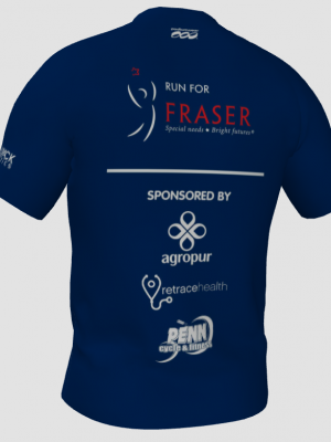 Podiumwear Men's Crew Neck Tee (Running) Back View