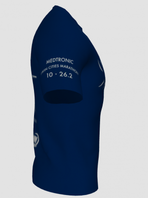 Podiumwear Men's Crew Neck Tee (Running) Side View