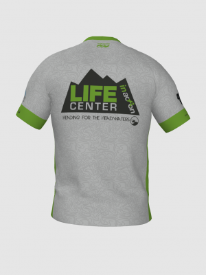 Podiumwear Men's Crew Neck Tee (Running) Back View