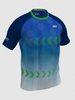 Podiumwear Men's Crew Neck Tee (Running) Front View