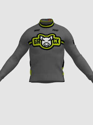 Podiumwear Men's Gold Merino Wool Long Sleeve Jersey