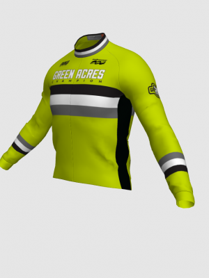 Podiumwear Men's Gold Merino Wool Long Sleeve Jersey