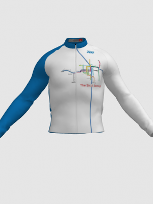 Podiumwear Men's Silver Long Sleeve Jersey