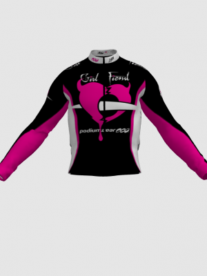 Podiumwear Men's Silver Long Sleeve Jersey