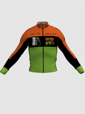 Podiumwear Men's Gold Merino Wool Long Sleeve Jersey
