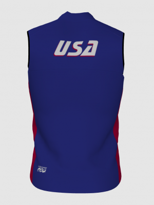 Podiumwear Silver Vest Unisex (Nordic Skiing) Back View