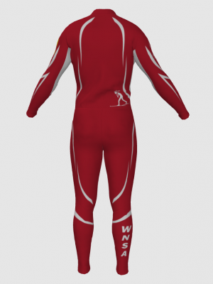 Podiumwear Unisex Silver Two-Piece Race Suit