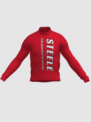 Podiumwear Men's Gold Merino Wool Long Sleeve Jersey