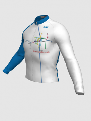 Podiumwear Men's Silver Long Sleeve Jersey