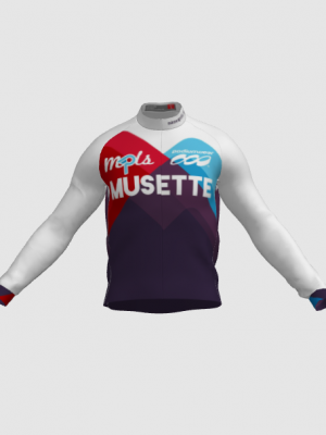 Podiumwear Men's Gold Merino Wool Long Sleeve Jersey