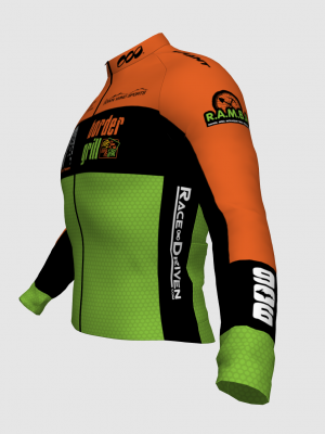 Podiumwear Men's Gold Merino Wool Long Sleeve Jersey