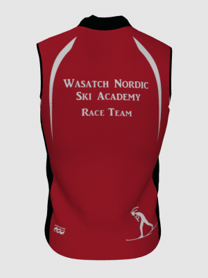 Podiumwear Silver Vest Unisex (Nordic Skiing) Back View