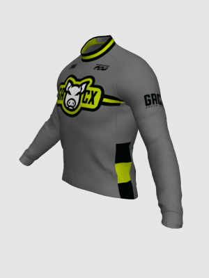 Podiumwear Men's Gold Merino Wool Long Sleeve Jersey