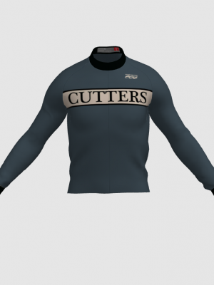 Podiumwear Men's Gold Merino Wool Long Sleeve Jersey