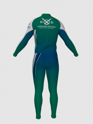 Podiumwear Unisex Silver Two-Piece Race Suit