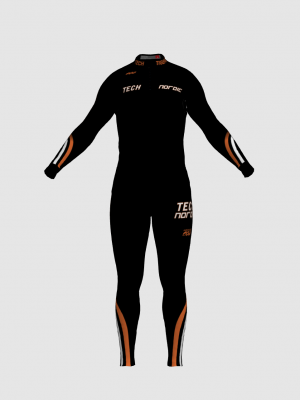 Podiumwear Unisex Silver Two-Piece Race Suit