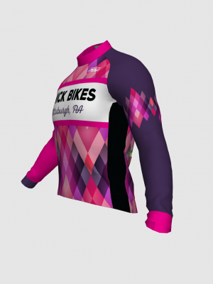 Podiumwear Men's Gold Merino Wool Long Sleeve Jersey
