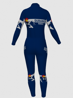 Podiumwear Women's Silver Two-Piece Race Suit