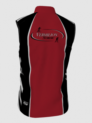 Podiumwear Silver Vest Unisex (Nordic Skiing) Back View