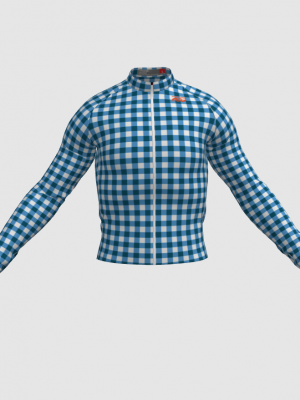 Podiumwear Men's Gold Merino Wool Long Sleeve Jersey