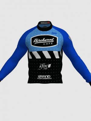 Podiumwear Men's Gold Merino Wool Long Sleeve Jersey