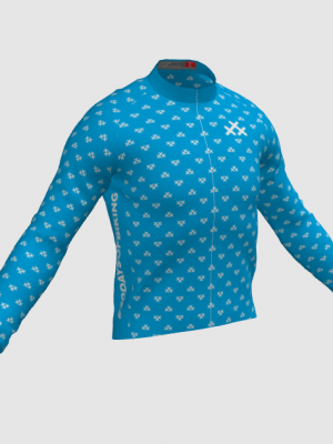 Podiumwear Men's Gold Merino Wool Long Sleeve Jersey