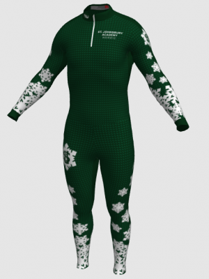 Podiumwear Unisex Silver Two-Piece Race Suit