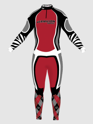 Podiumwear Unisex Silver Two-Piece Race Suit