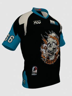 Podiumwear Men's Silver Short Sleeve MTB Jersey - New Fabric 2025!