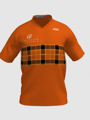Podiumwear Men's Silver Short Sleeve MTB Jersey - New Fabric 2025!
